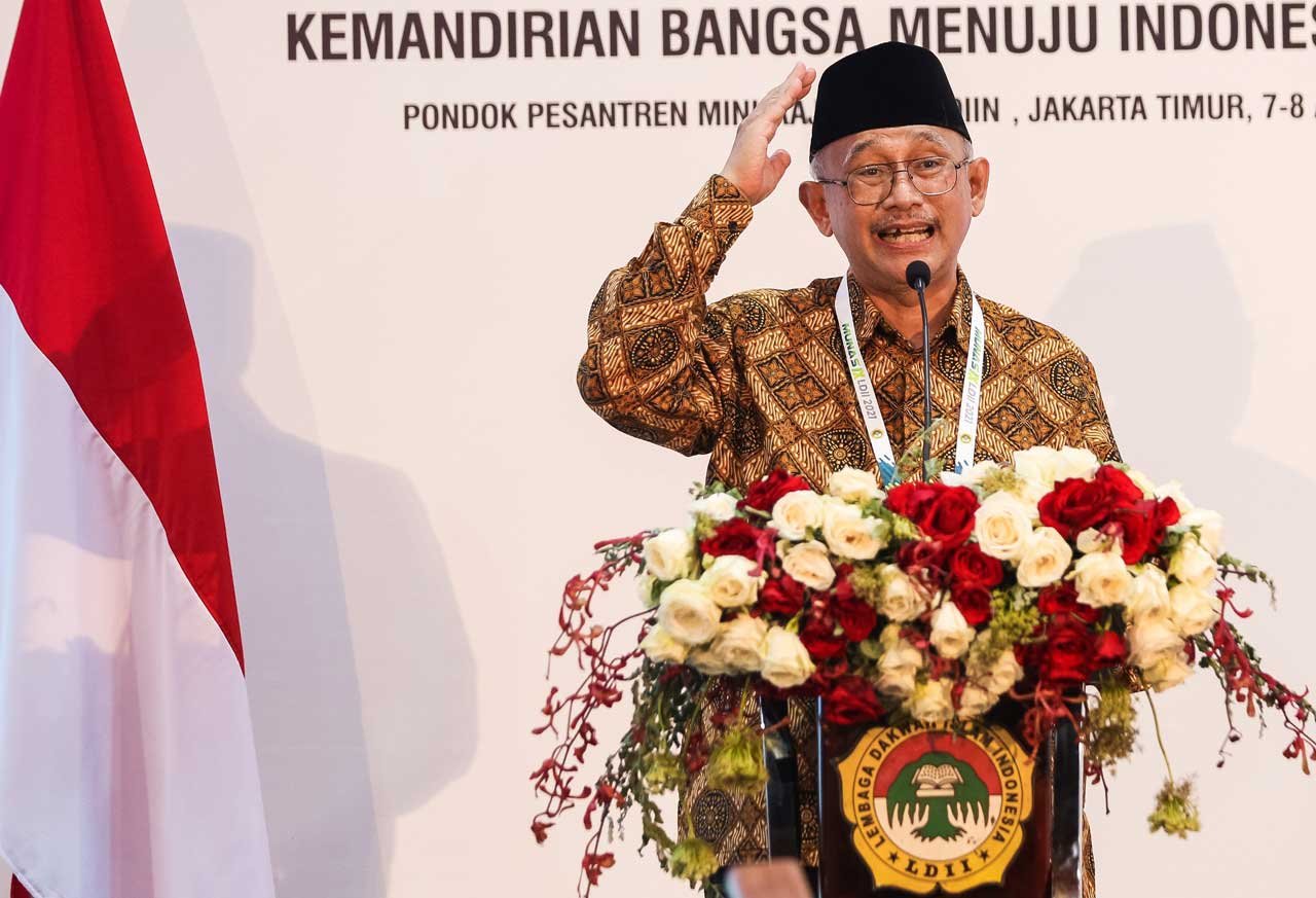 Ketua Umum DPP LDII Ir. Chriswanto Santoso, M.Sc dan sebuah acara internal. Foto: LINES