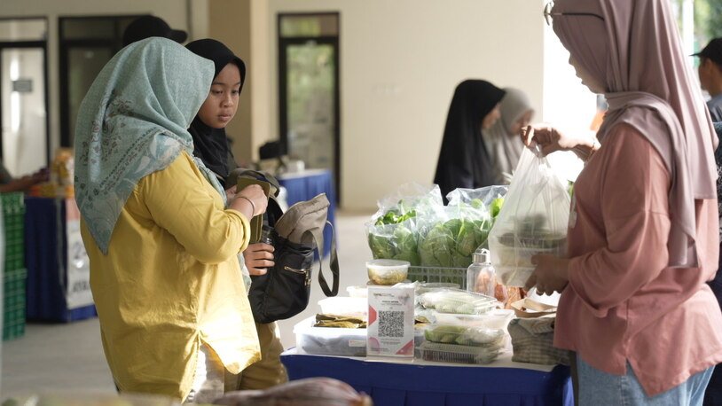 Pasar murah di Aula Kelurahan Gunung Bahagia, Balikpapan Selatan, pada 2–3 Juli 2025. Foto: Pemkot Balikpapan
