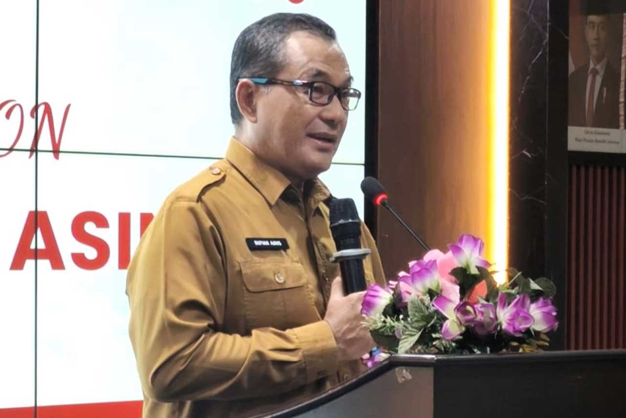 Dalam sambutannya, Kaban Kesbangpol Kaltim, H. Sufian Agus, menyampaikan apresiasi dan terima kasih atas terobosan ini. Foto: Istimewa